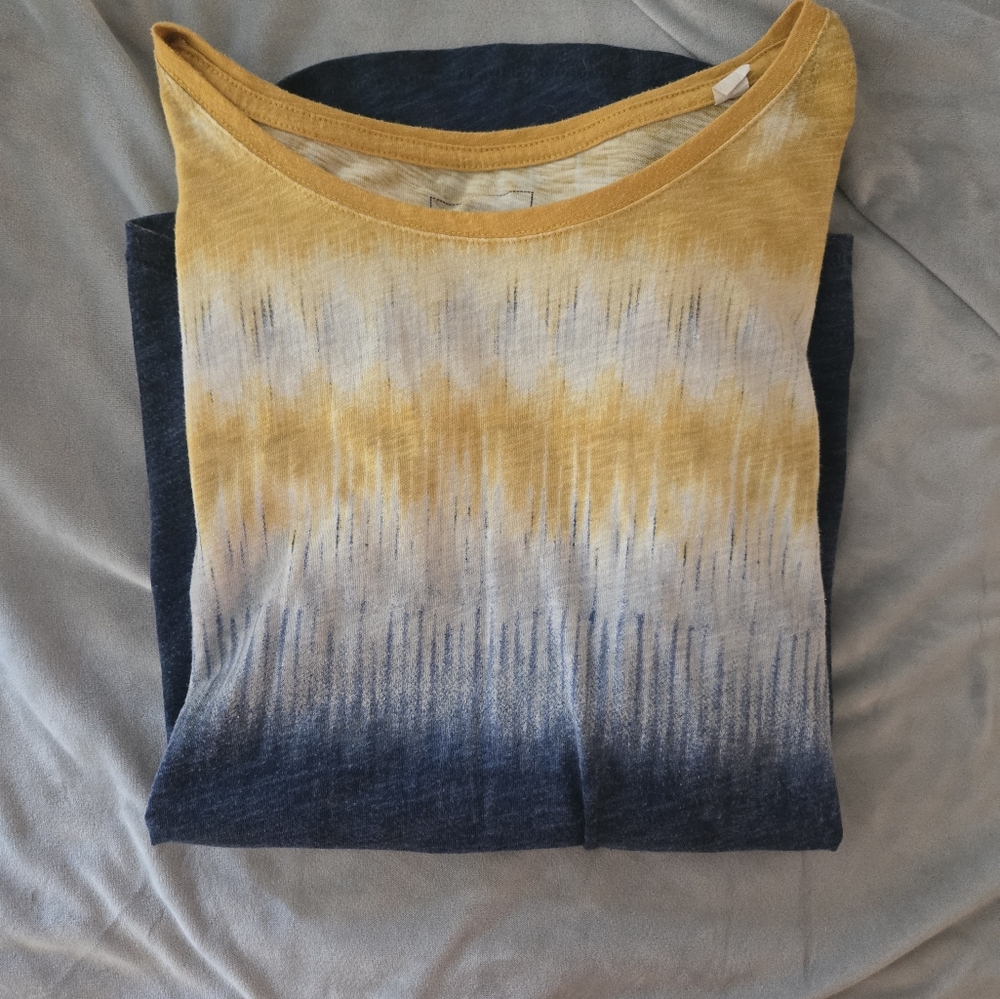 Sonoma Yellow and Blue Ombre Top
